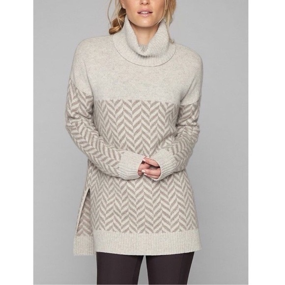 Athleta Cashmere Blend Turtleneck Sweater - Picture 1 of 7